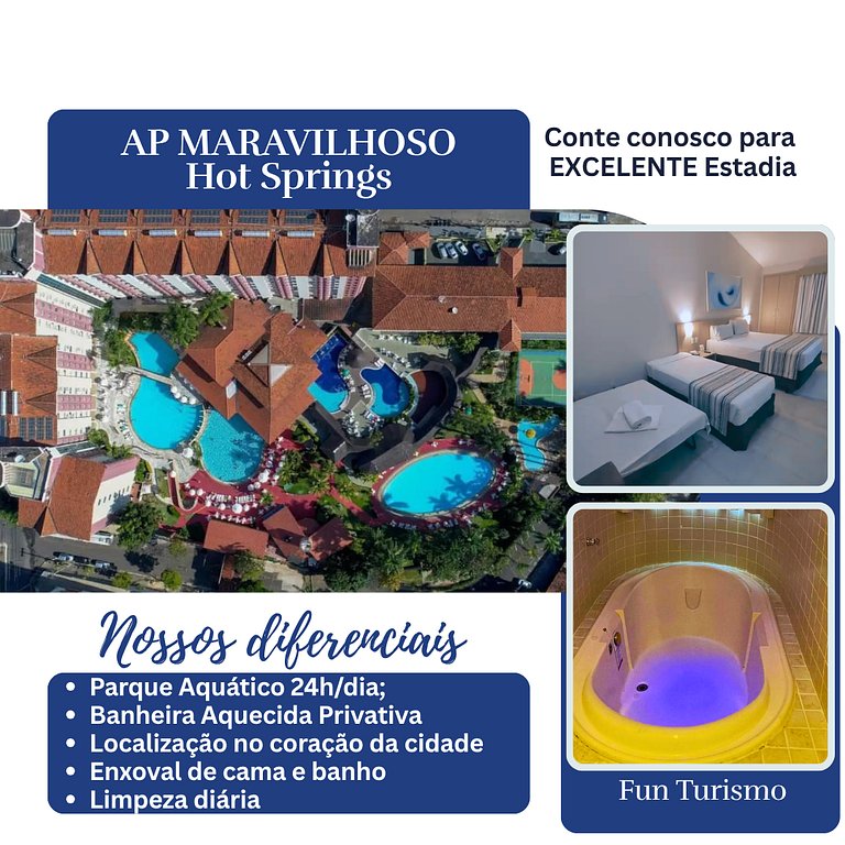 Hotel Maravilhoso, Banheira e Parq. Aquat.Termal