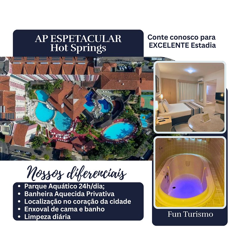 Hotel Espetacular, Banheira e Parq. Aquat.Termal