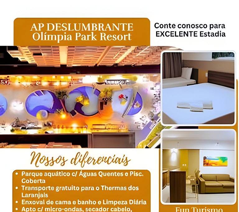 Resort Deslumbrante c/ Piscinas Termais