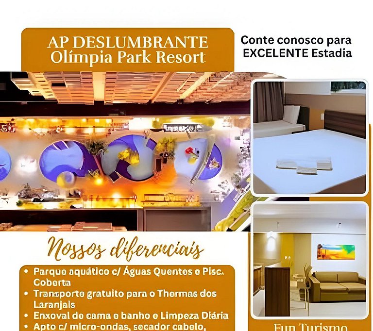 Resort Deslumbrante c/ Piscinas Termais