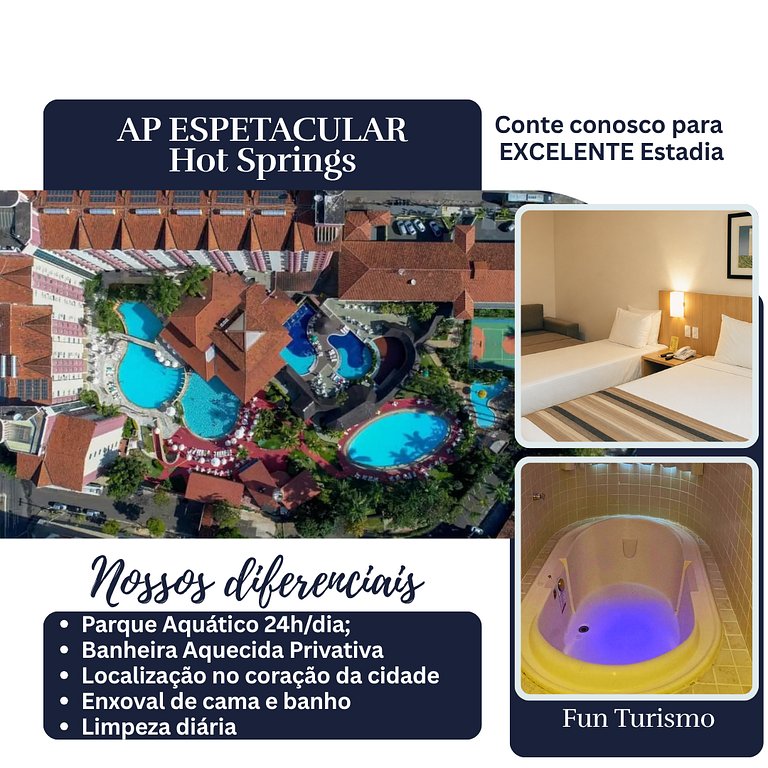 Hotel Espetacular, Banheira e Parq. Aquat.Termal