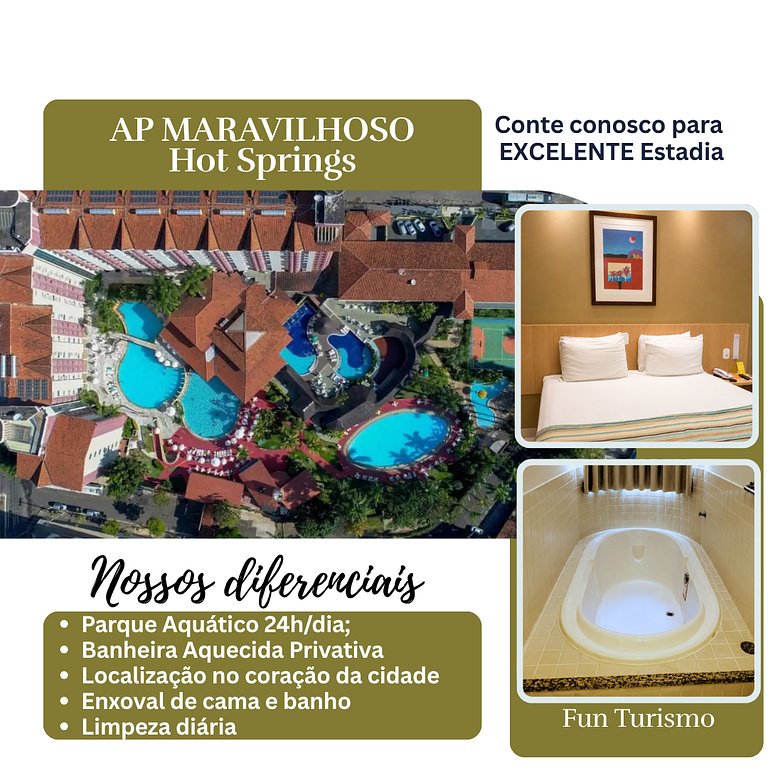 Hotel Maravilhoso, Banheira e Parq. Aquat.Termal