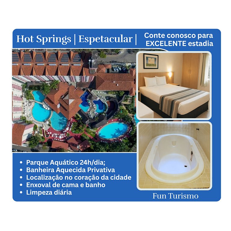 Hotel Espetacular, Banheira e Parq. Aquat.Termal