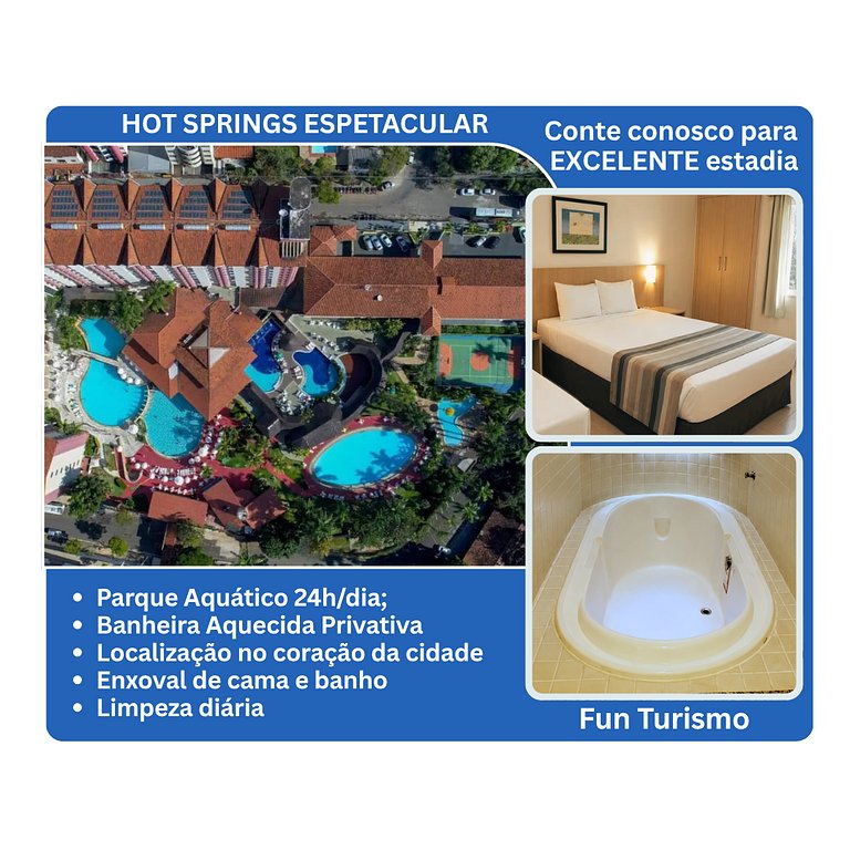 Hotel Espetacular, Banheira e Parq. Aquat.Termal